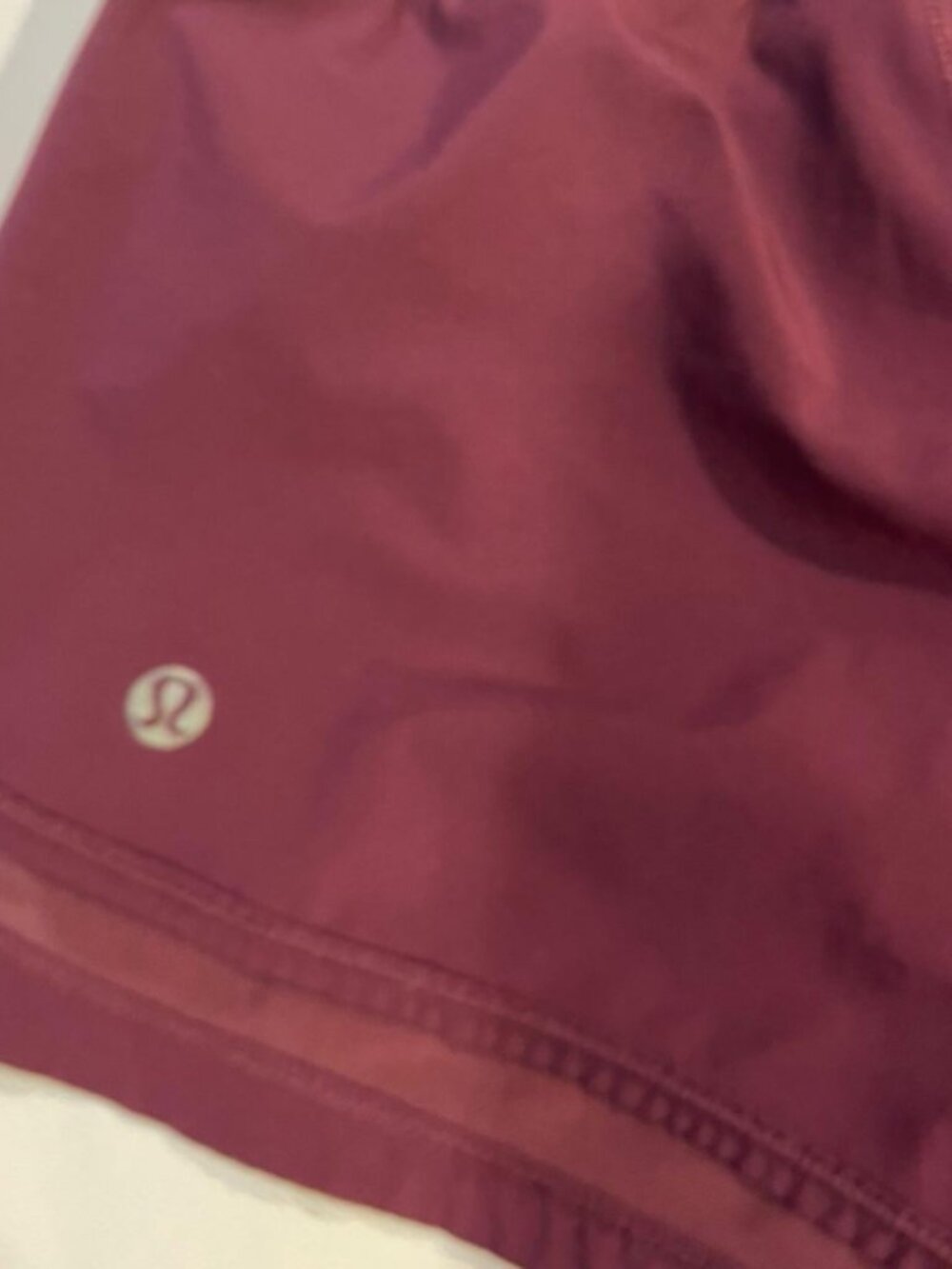 Lululemon shorts- SET OF 3 olive green, burgundy, red/pink - original style - Picture 4 of 9